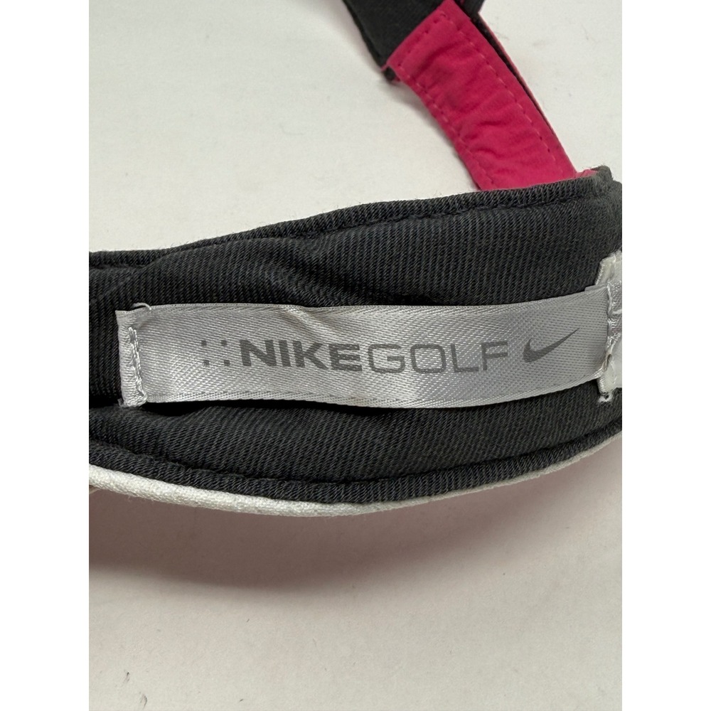 Nike 2008 Golf Womens Visor Pink White Swoosh Adjustable Athletic Hat 256875-629 - Picture 7 of 9